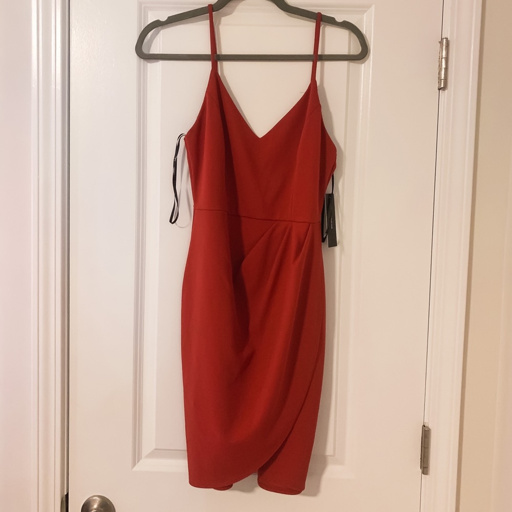 Lulus Forever Your Girl Burnt Orange Bodycon Dress